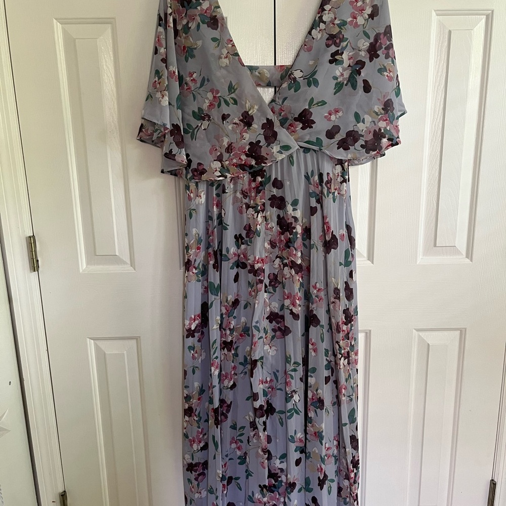 ASOS Lavender Floral Maxi Dress
